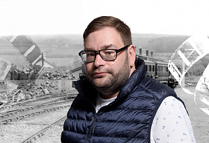 Всеволод Коршунов. Прибытие поезда в первобытную пещеру.